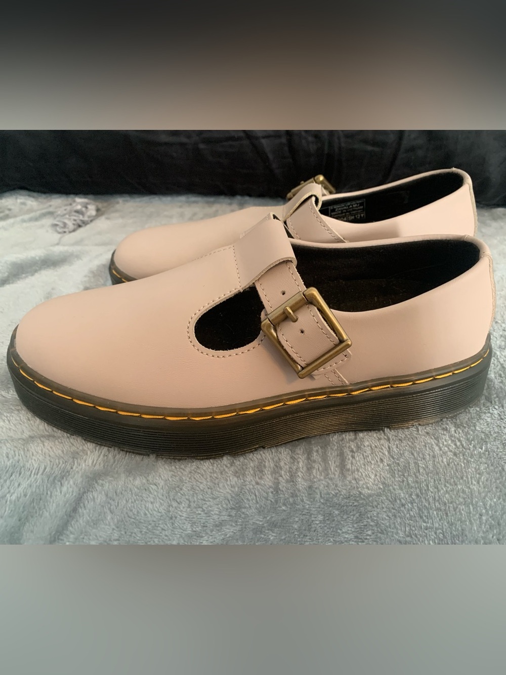 Dr. Martens tan Mary Jane Loafers